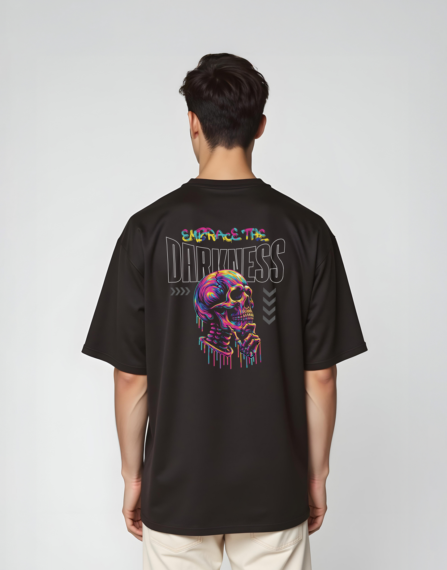 Embrace The Darkness Black Oversized Tee