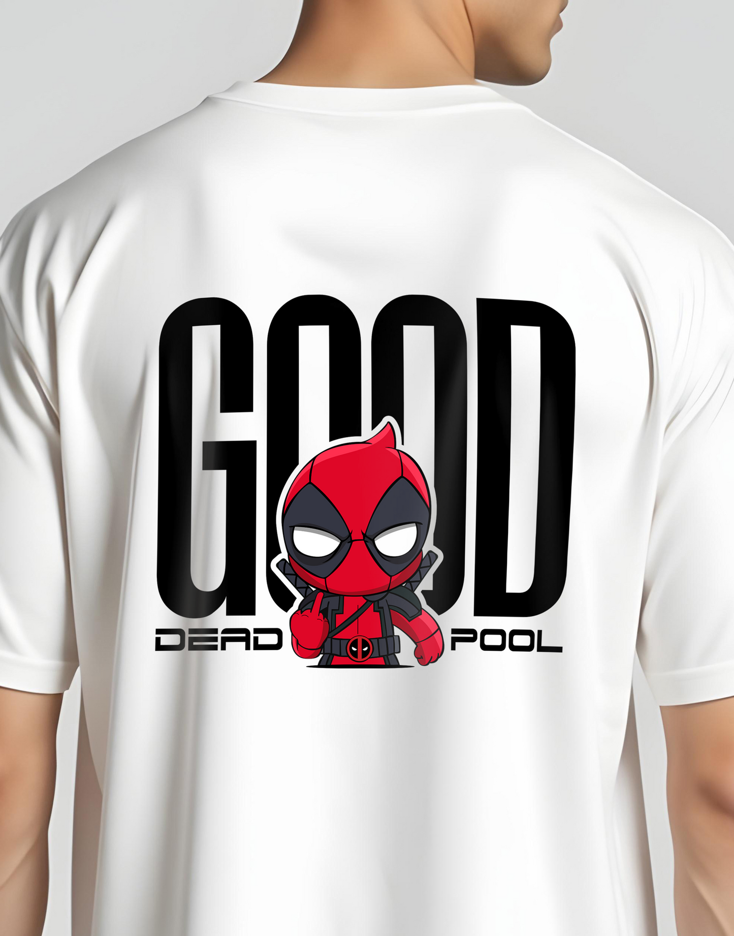 Good Deadpool White Oversized Tee