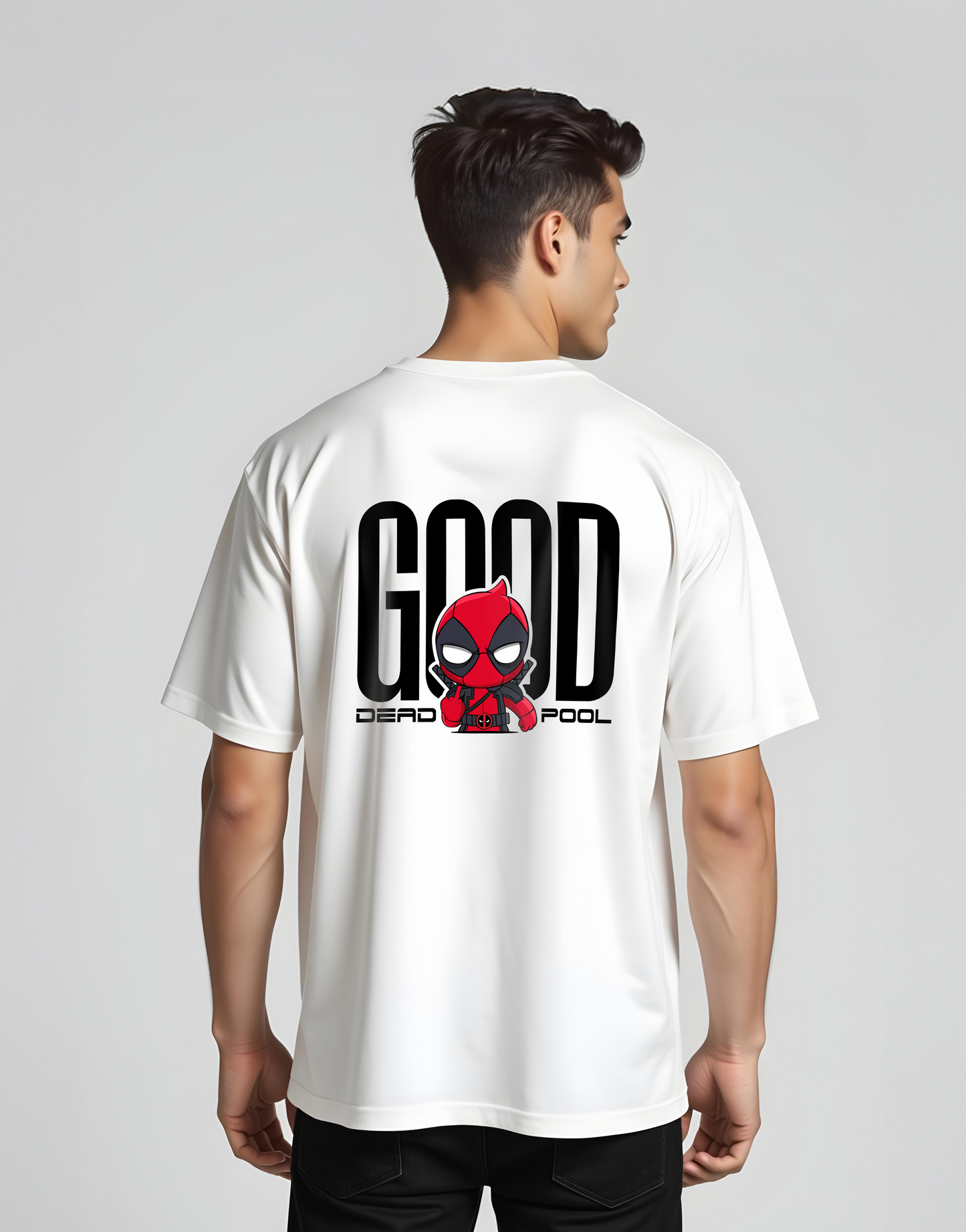Good Deadpool White Oversized Tee