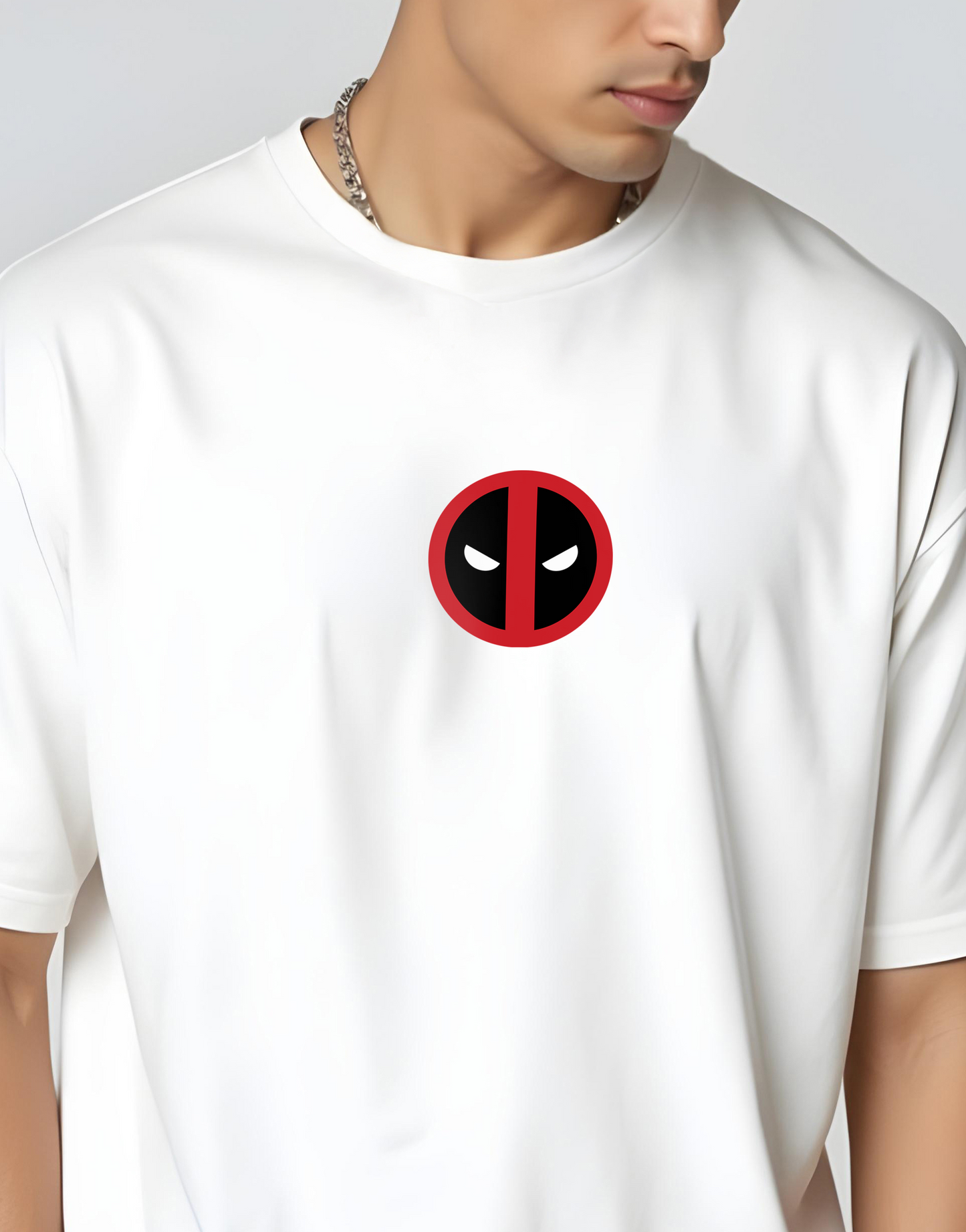 Deadpool Maximum Effort White Oversized Tee