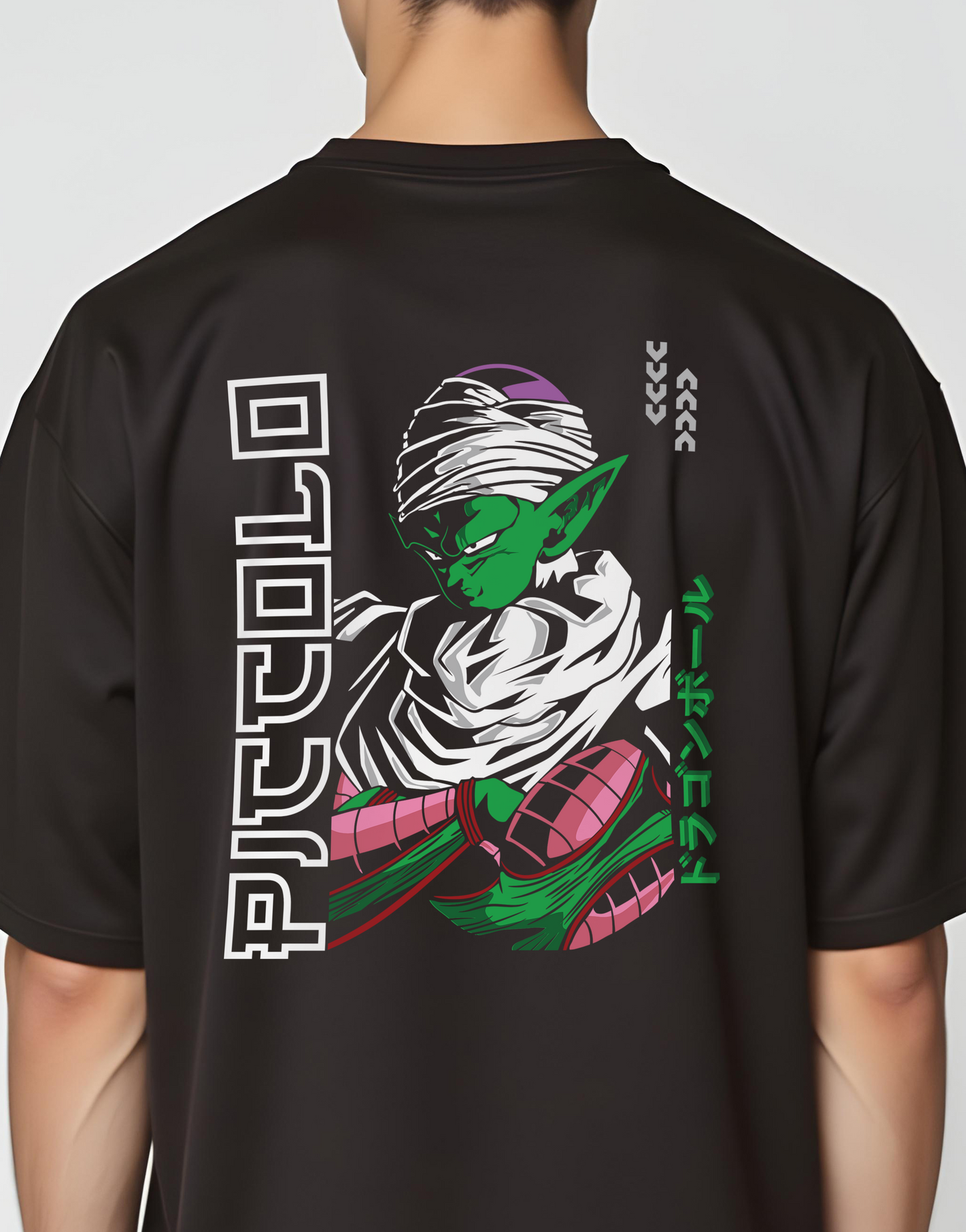 Piccolo Black Oversized Tee