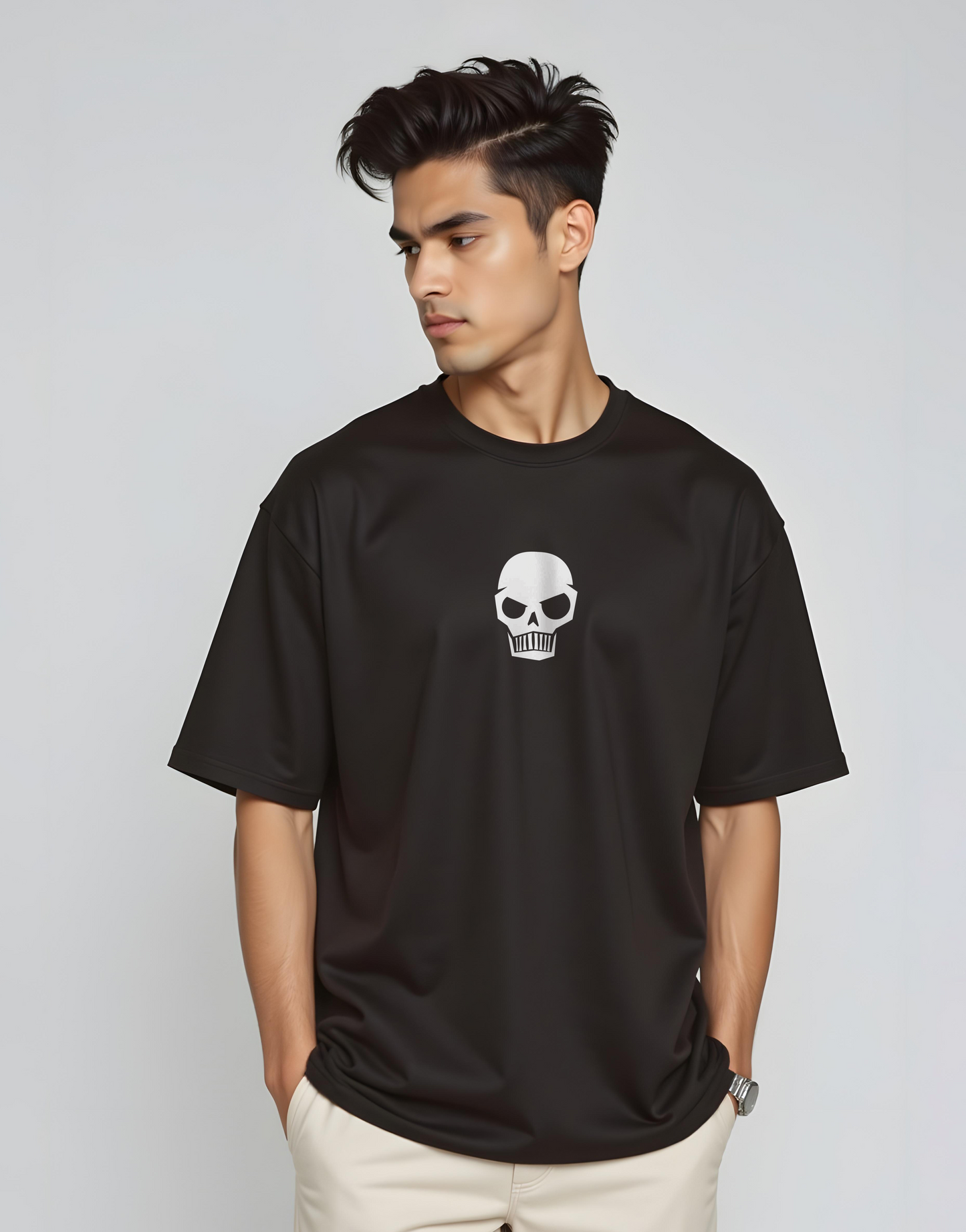 Death Black Oversized Tee
