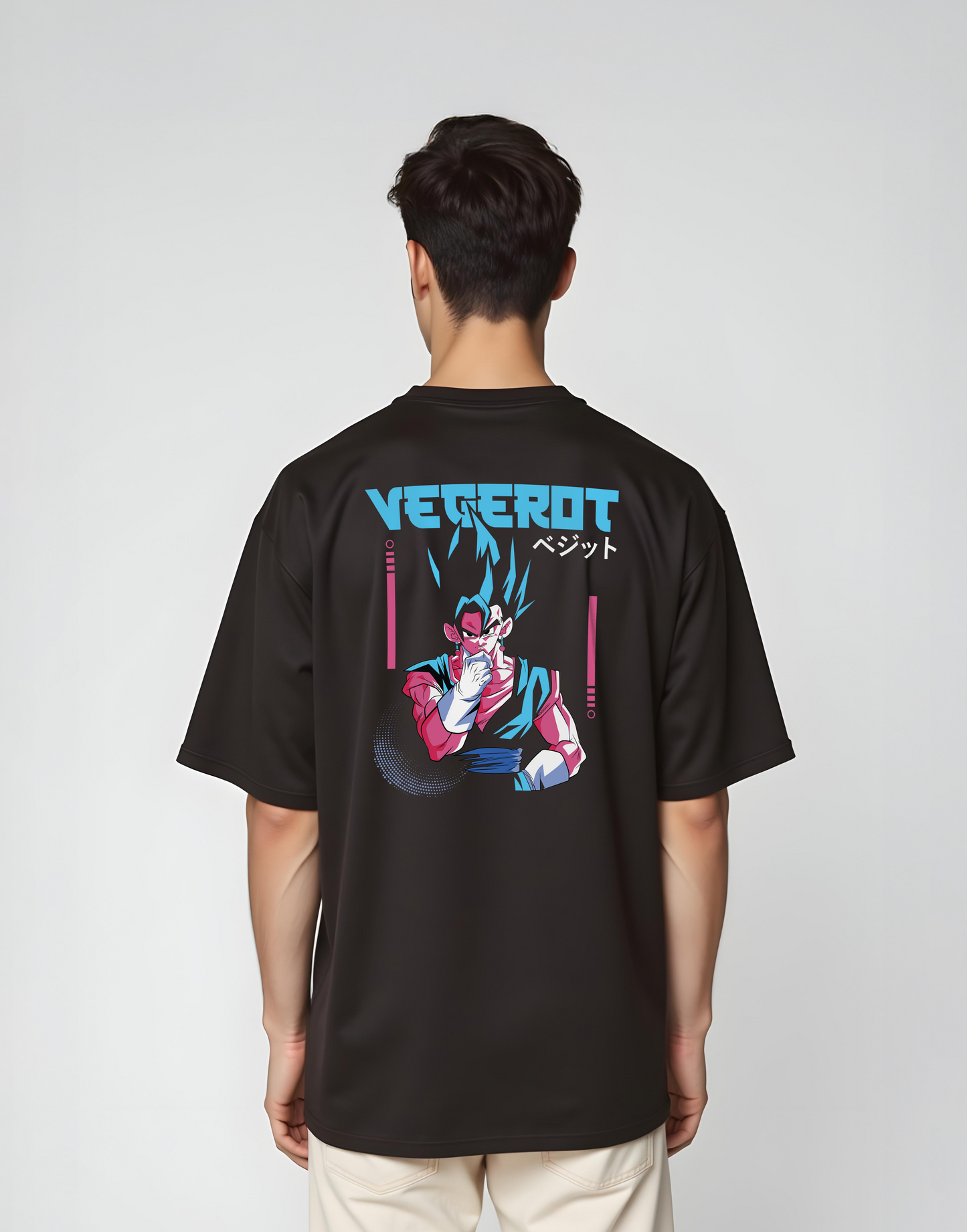 Vegerot Black oversized Tee