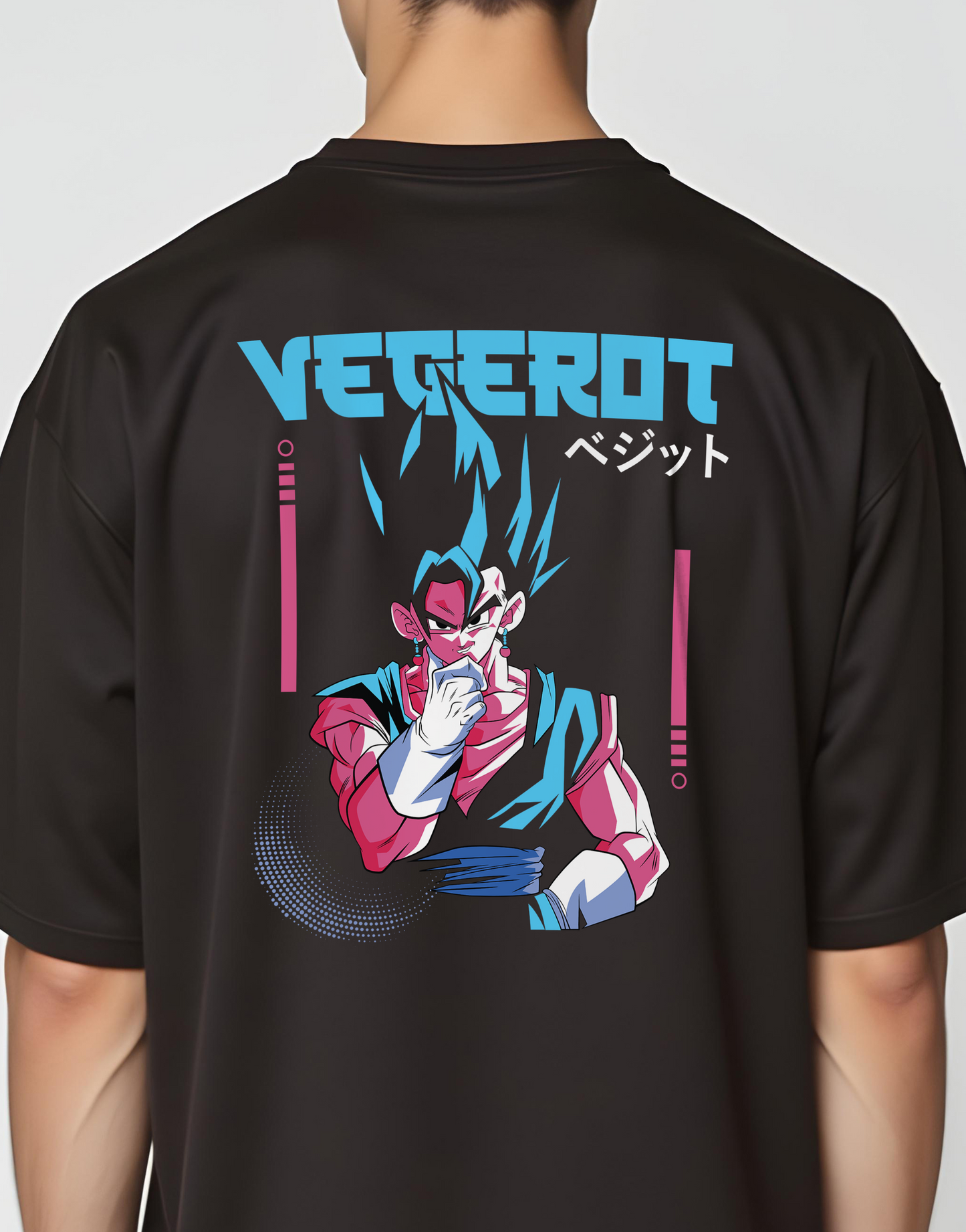 Vegerot Black oversized Tee