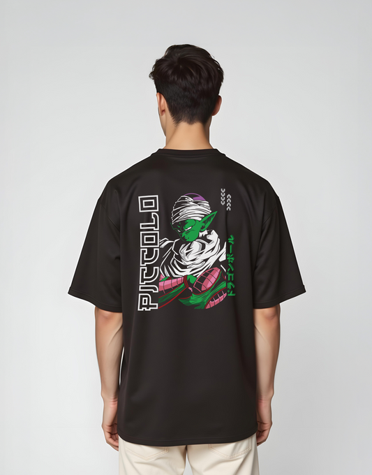 Piccolo Black Oversized Tee