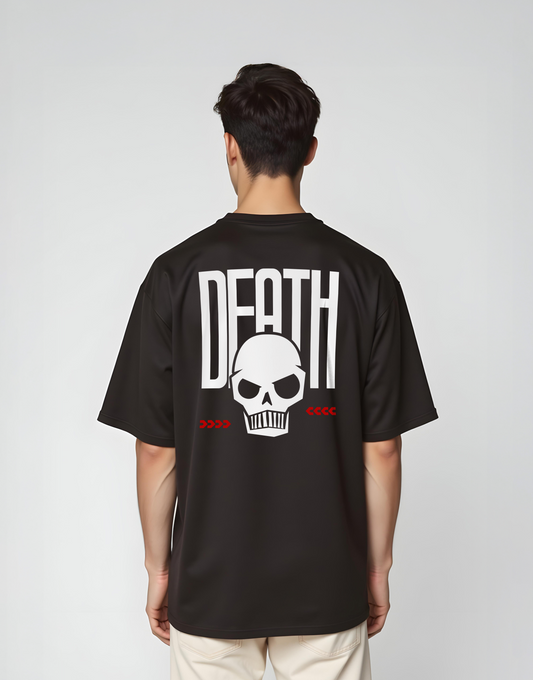 Death Black Oversized Tee