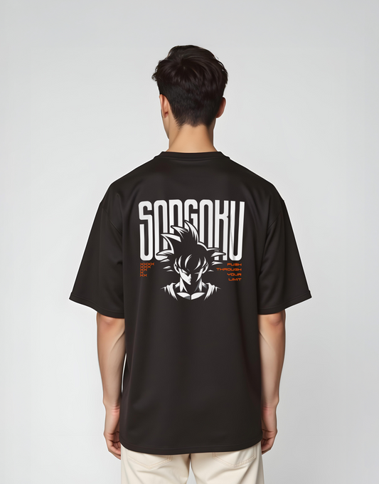 SonGoku Black Oversized Tee