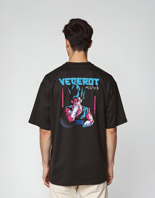 Vegerot Black oversized Tee